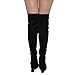 Betani FD01 Women's Stretchy Over The Knee Platform Wedge Boots