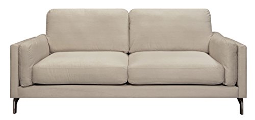 Elle Decor Remi Sofa, Fabric, Cream