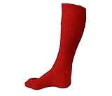 Scottish Kilt Hose - UT Kilts (USA Men's Shoe Size 7-9.5, Red)
