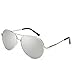 Mens Fashion Brand Rimless Oversized Aviator Protection Mirrored Polarized Sunglasses