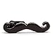 HONEY BEAR Mens Beard Tie Clip Bar Normal Size Skinny Boys Slim Moustache Gift 3.8cm Black