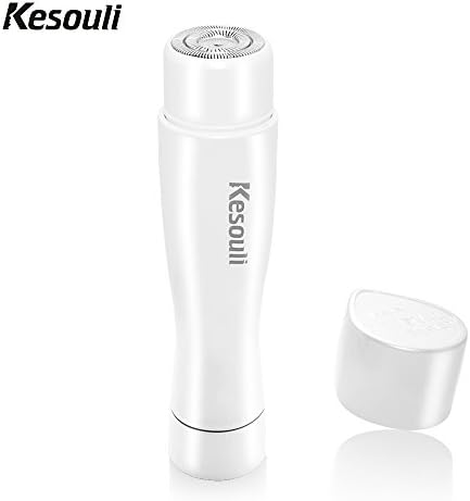Flawless Hair Remover, Kesouli Hair Removal for Women, Facial Electric Shaver with LED Light - White