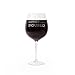 The Engraved 'Dinner is Poured' Big Betty XL Premium Jumbo Wine Glass - Holds a Whole Bottle of Wine!