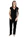 Kindred Bravely Davy Ultra Soft Maternity & Nursing Pajamas Sleepwear Set (Black, Large)