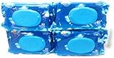 White Cloud Lightly Scented Soft Cloths Premoistened Wipes Bundle 4 Packs 80 Cloths per Pack Bundle
