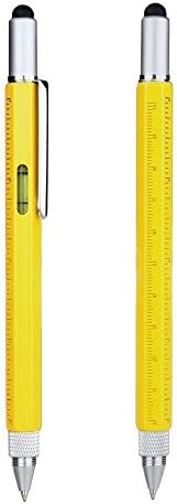Touch 9-in-1 Combo Stylus Pen for All Smartphones ballpoint pen Yellow