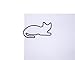 Butler in the Home Animal Cat Shaped Paper Clips in Silver Tin and Gift Box Great for Paper Clip Collectors or Animal Lovers (Black 100 Count)