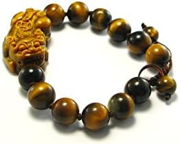 Natural Tiger Eye Agate Pi Xiu Bracelet