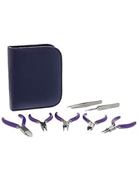 Beadsmith 7 piece joyas Juego de alicates con fund