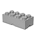Lego Batman Storage Brick 8 Medium Stone Grey