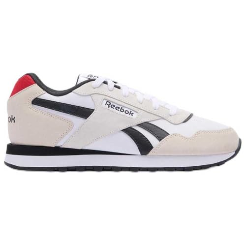 Reebok Sneaker Unisex Glide, Bianco/Vector Red/Washed Black, 34,5 EU, White Vector Red Washed Black, 34.5 EU