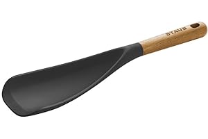 STAUB Premium Silicone Multipurpose Serving Spoon for Cookware - Kitchen Utensil, Non-Stick Gadget, Black