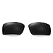 Walleva Black Polarized Replacement Lenses for Oakley Eyepatch 2 (OO9136 Series) Sunglasses
