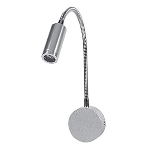 FTVOGUE Leeslamp leeslamp LED bedlamp met flexibele zwanenhals (koud wit (6500K) -3W)