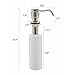 VCCUCINE Antique Country Deck Mount Brushed Nickel Kitchen Sink Granite Countertop Hand Pump Replacement Soap Dispenser, Stainless Steel Liquid Dish Dispenser