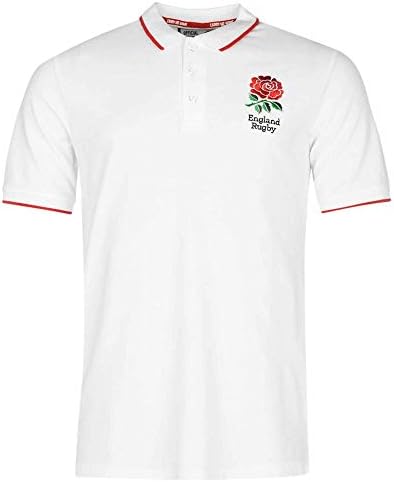 Official RFU England Rose Rugby Polo Shirt (Adults Sizes S to 3XL)