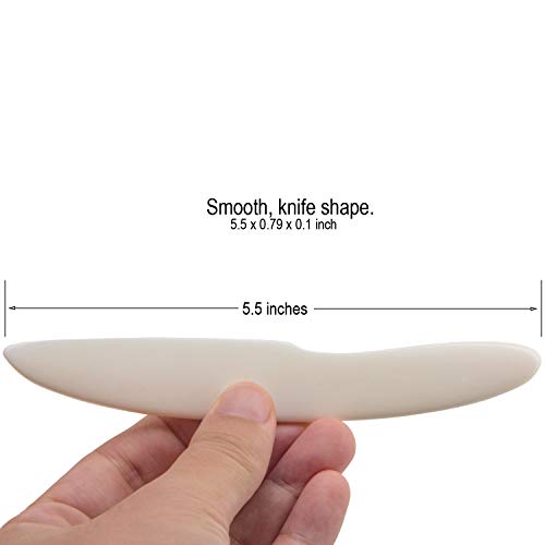 VENCINK Genuine Bone Folder Paper Creaser Crafting Scoring Creasing Scrapbooking Origami Tool for Paper Craft Cards Making Folding Score Board (5.5 x 0.79 inch) - Thumbnail 2