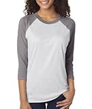 6051 Next Level Unisex Tri-Blend 3/4-Sleeve Raglan-Premium