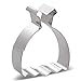 LILIAO Cookie Cutters Set for Wedding - 10 PCS - Wedding Dress, Diamond Ring, Bow-tie, Wedding Cakes, Heart, Heart with Wings, Bouquet, Plaque, Lips and Beard - Stainless Steel