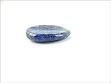 Jet Lapis Lazuli Worry Stone Irish Carved India Handcrafted A++ Crystal Free Pouch Booklet Palm Thumb Stress Relief 40 Page Jet International Crystal Therapy Booklet