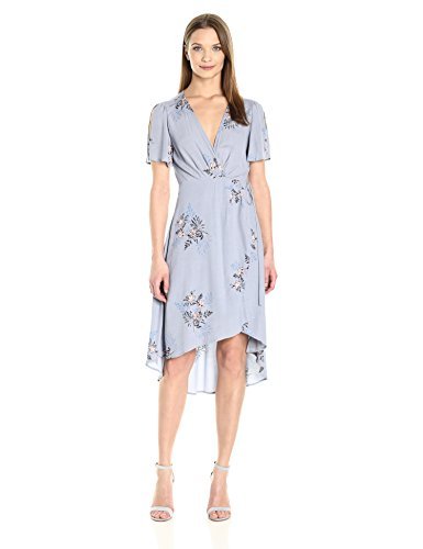 periwinkle wrap dress
