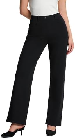 cemi ceri women's high waist dress pants Cemi Ceri Women's High Waist Dress Pants w/Button Decorate, Size Small/Color Black at Amazon Women's Clothing store