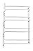 Wine Glass Rack - 4 Row Hanging Wine Rack Under Cabinet Wine Glass Rack Metal Wine Rack Stemware Hangers in Silver