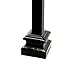 ALEKO 10SHOEM3 Baluster Shoe Stair Spindle Supply 1/2 Inch Cast Iron Black Metal Lot of 10 Flat Shoes
