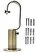 Energy Saving Wrap Around Black Out Return Adjustable Window Curtain Metal Rod Set, 1-inch Diameter, 48