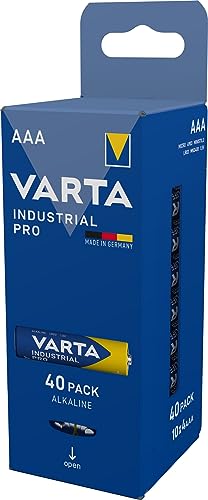 VARTA Industrial Pro AAA Micro batterie alcaline LR03 - Confezione da 40