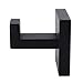 Angle Simple Towel Hook Matte Black, SUS 304 Stainless Steel Coat Robe Hook, Bathroom Hand Towel Hanger for Wall