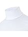 uxcell Men Slim Fit Lightweight Long Sleeve Pullover Top Turtleneck T-shirt Medium White