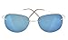 Eyekepper Rimless Titanium Frame Polarized Sunglasses Gold/Blue Mirror