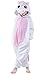 NEWCOSPLAY Childrens Pajamas Sleeping Wear Animal Onesies Cosplay Homewear (125#, Pink Unicorn)