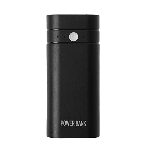 Semoic 5600mAh USB Port 2X 18650 Battery Charger Holder Power Bank Box Shell Case DIY Kit Black
