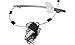 Evan Fischer Power Window Regulator With Motor Compatible with Jeep Liberty 2002-2006 Front, Driver Side Fits One-Touch Switch Ball stud style Replaces# 68059645AA