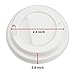 [100 Pack] 4 Oz Disposable White Paper Cups with White Lids - On the Go Hot and Cold Beverage All-Purpose Sampling Portion Cup for Coffee, Espresso, Cortado, Water, Juice and Tea, Food Grade Safe