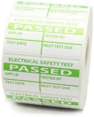 Label Metrics - PAT Testing - Passed Labels - Durable Tear Proof Labels /stickers. 50mm x 25mm