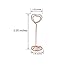 CSPRING Heart Shape Wire Metal Picture Display Table Number Holder Stand Clips Place Card Holders for Wedding Party Menu Name Desk, 24PCS (Rose Gold)