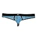 Zacoo Men Sheer Mesh Brief Size M Color Blue
