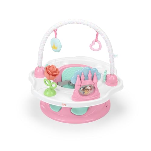 Bright Starts, Disney Princess SuperSeat, Fun Baby Seat for Sitting Up, Playtime, and Meals, Ages 4 Months to 4 Years, Pink