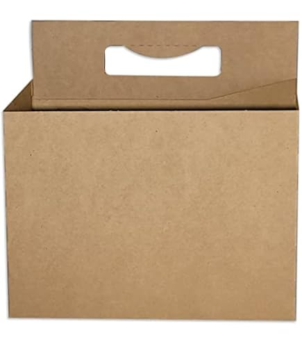 ICE N COLD Cardboard 6-Pack Bottle Carrier (Flag-Pick6ix) - Holds 6x 12oz Bottles, Heavy-Duty Stock, Flat-Packed, Fast Shipping