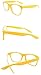 FancyG Classic Retro Fashion Style Clear Lenses Glasses Frame Eyewear - Yellow