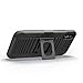 Stronden Holster Case for iPhone Xs Max Belt Case - Holster Case Belt Clip (Rubberized Grip) Slim Fit Protective Cover with Kickstand, Combo Shell Holder for iPhone Xs Max (Black)