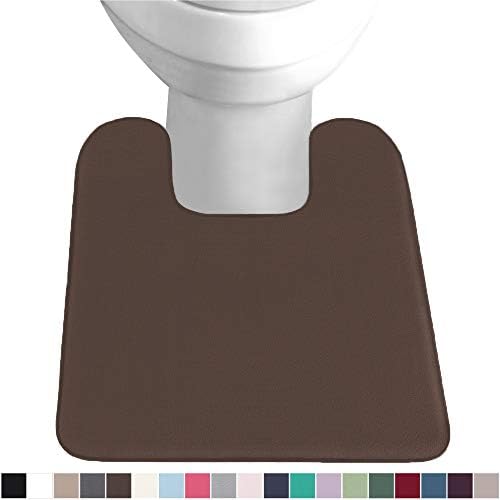 GORILLA GRIP Original Thick Memory Foam Contoured Toilet Bath Rug 22