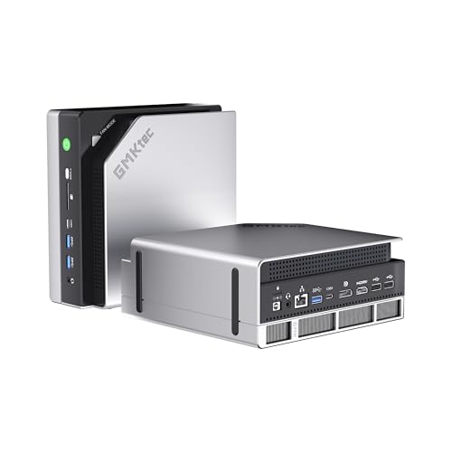 GMKtec Evo-X2 AI Mini PC AMD Ryzen AI Max+ 395 (16C/32T, up to 5.1GHz), 126 AI Performance Tops, 128GB DDR5 RAM, 2TB M.2 PCIE 4.0 X4 SSD, Mini Gaming PC with 8060S Graphics Card | WiFi 7