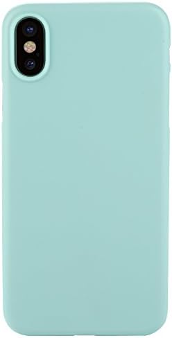 iPhone X Case, iPhone 10 Case, Tomplus Ultra Thin Slim Fit Touch Case Matte Finish Flexible Soft Gel TPU Cover Shell Skin [Support Wireless Charging] for Apple 5.8 In iPhone X (Blue)