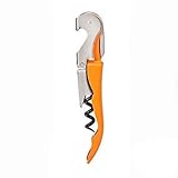 Orange Corkscrew Doubled Hinged Server / Waiters Wine Key #CH004-ORG