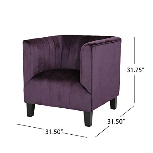Christopher Knight Home Lillian Velvet Club Chair, Modern, Glam, Jewel