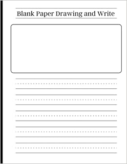 Blank Paper Drawing And Write Journal: Lined Paper For Kindergarten Writing Picture (Primary Write And Draw Story Paper Composition Journal For Kids) 110 Pages (Size 8.5 X 11): Books, Tania Simple &